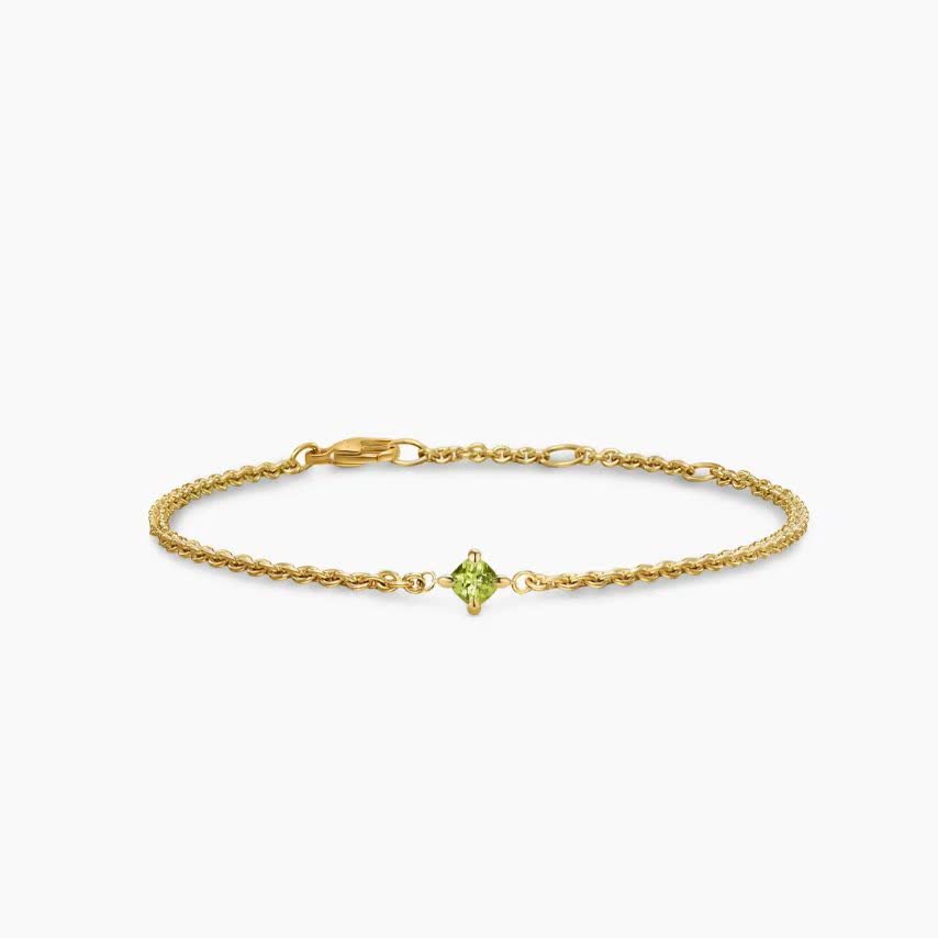 David Yurman Elegant Gold Bracelet with Green Gemstone David Yurman Elegant Gold Bracelet with Green Gemstone